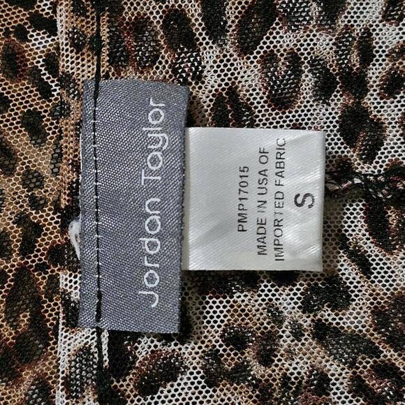 Jordan Taylor Leopard Print Sheer Swimsuit Coverup - Picture 8 of 9